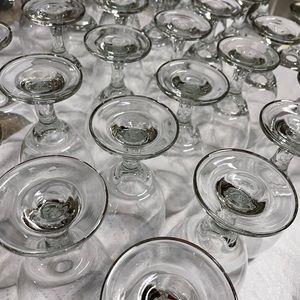 110 tea glasses for SALE. Must go!! I need kitchen space.